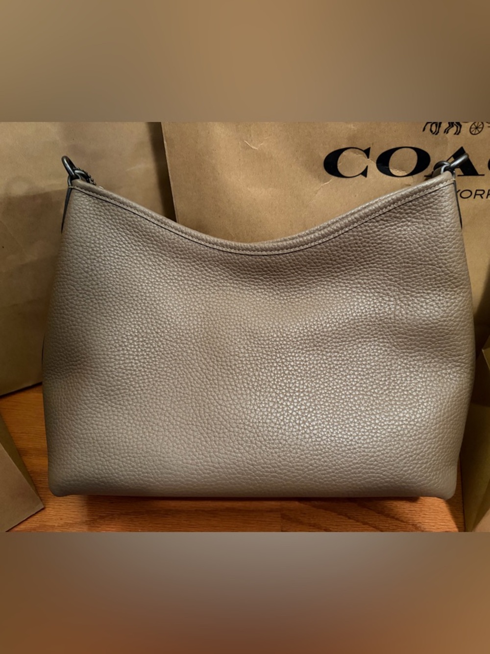 Coach Outlet Laurel Shoulder Bag - Stone/Gunmetal - Picture 5 of 6
